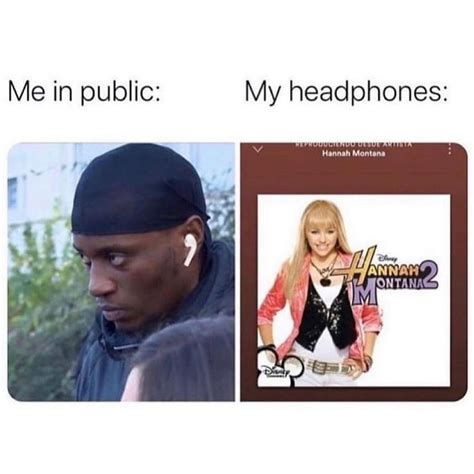 Me In Public My Headphones Funny