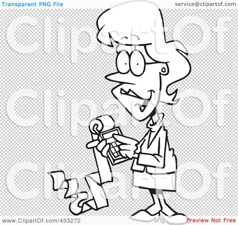 Simply pick your base color(s), choose a color harmony, tweak/explore as needed, and see results. Royalty-Free (RF) Clipart Illustration of Coloring Page Line Art Of A Female Cartoon Accountant ...