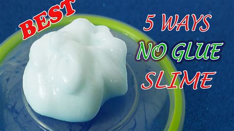 Real 5 Ways No Glue Slime 5 No Glue Slime Recipes No Glue No Borax