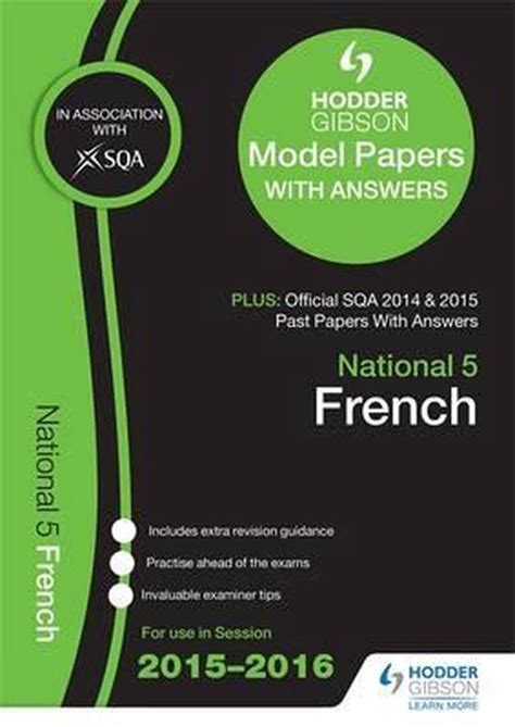National 5 French 201516 Sqa Past And Hodder Gibson Model Papers