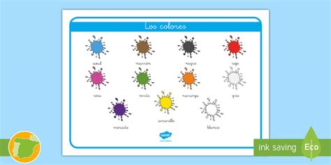 Los Colores Tapiz De Vocabulario Teacher Made Twinkl