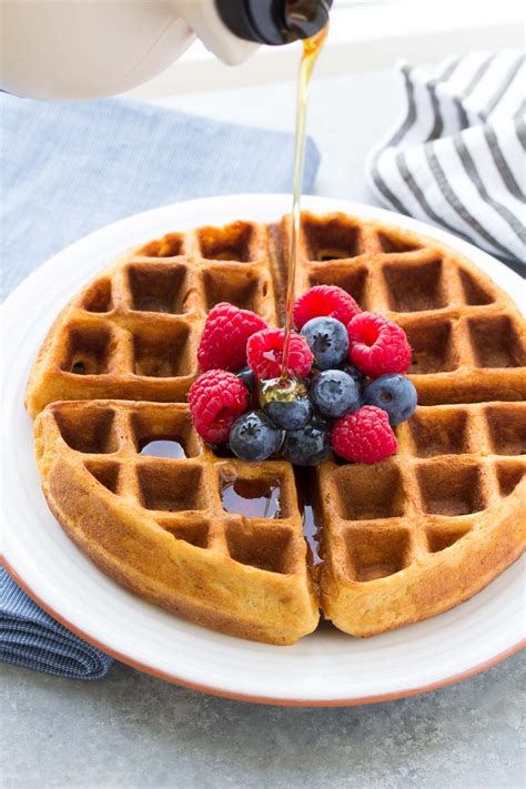 Best Easy Healthy Pancake Recipe Makes Waffles Too Kristines Kitchen