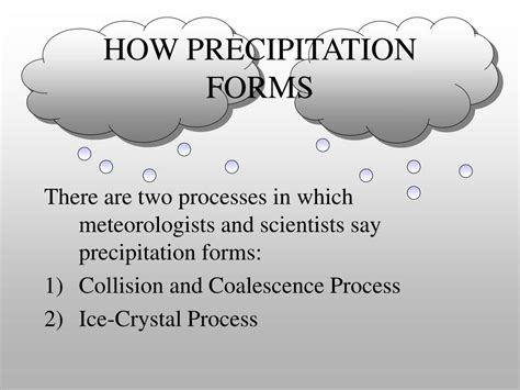 Ppt The Precipitation Process Powerpoint Presentation Free Download