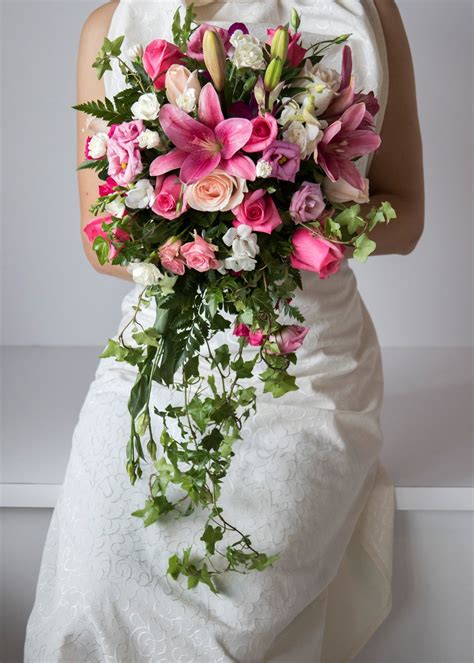 Check spelling or type a new query. Hot Pink Cascading Bouquet - Luda Flower Salon