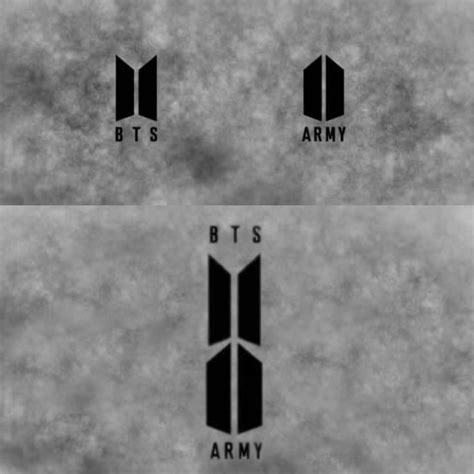 Can't find what you are looking for? BTS logo and Army logo when combined looks like a shield ...