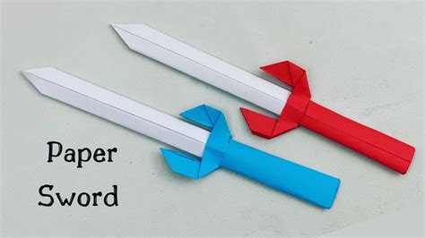 How To Make Easy Paper Sword Toy For Kids Nursery Craft Ideas Paper