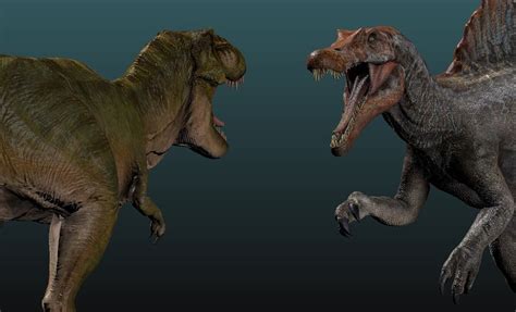 Artstation Jurassic Park Builder Trex Vs Spinosaurus Remastered