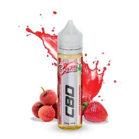 Brutal Cbd 25mg Litchi Strawberry Vaperite Wholesale