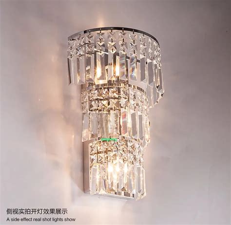 2021 Large Crystal Wall Lamp Living Room Modern Industrial Sconce