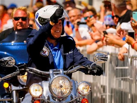 Mike Pence Rides A Harley In Iowa Presses For Action On Health Care Reform