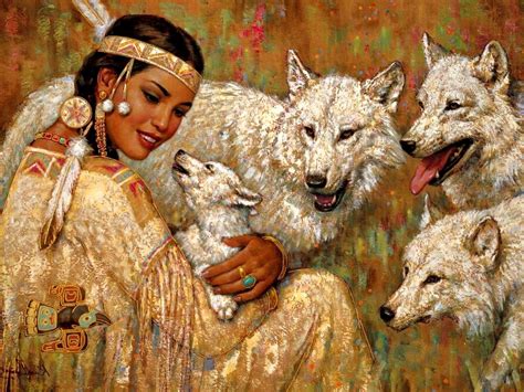 Native American Western Indian Art Artwork Painting People