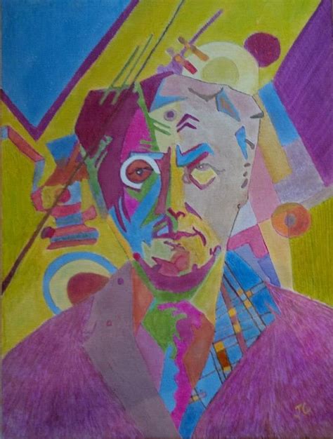 Kandinsky Portrait Painting By John Cunnane