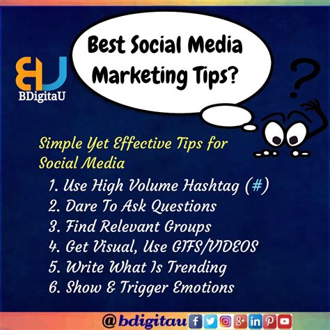 Best #socila #media #marketing tips #DIgitalMarketing #SocialMedia ...