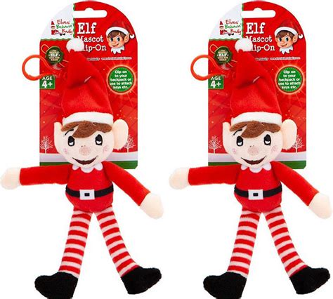 wholesale 5050565411501 plush naughty 18cm elf clip on mascot elves behavin badly toy