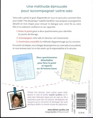 Au Secours Mon Ado Ne Veut Pas Travailler De Isabelle Sandillon Grand Format Livre