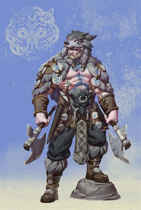 Artstation Wolf Tribe Viking Seungho Lee Viking Character