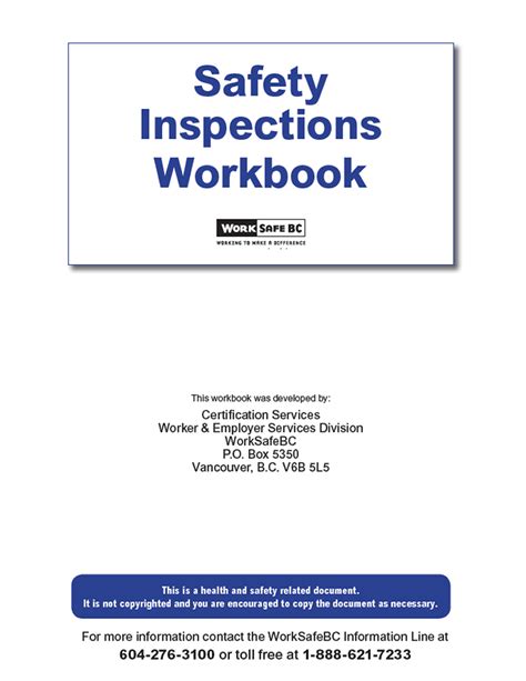 For any institution or organization be it big or small it is necessary that an inspection is carried out in case there is a hint that an unfamiliar or unwanted situation has occurred. WorkSafeBC
