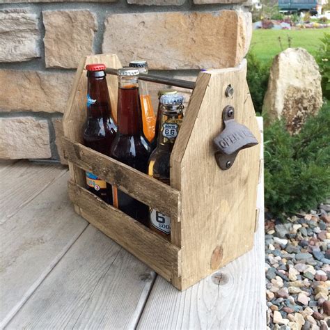 6 Pack Holder Beer Carrier Wood Beer Caddy Wood 6 Pack