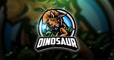 Dinosaur Mascot And Esport Logo By Aqrstudio On Envato Elements