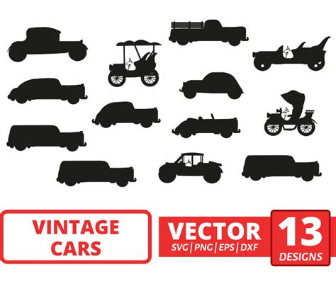 Vintage Cars Svg Bundle Vector For Instant Download Svg Ocean