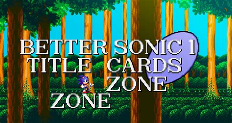 Sonic 1 Title Cards Sonic 3 Air Works In Progress