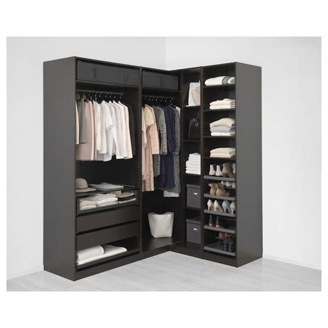 Mit dem kostenlosen ikea pax planer designen sie ihren neuen ikea kleiderschrank am computer. PAX Eckanbauelement/4 Böden - schwarzbraun - IKEA ...