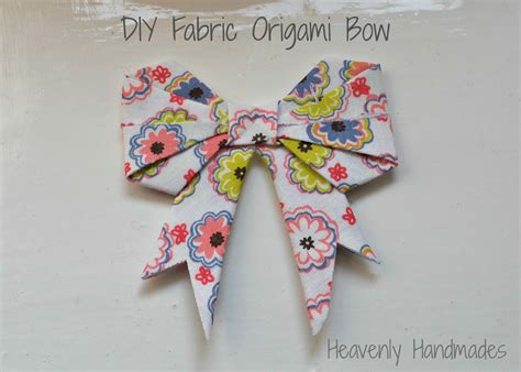 Diy Fabric Origami Bow Heavenly Handmades