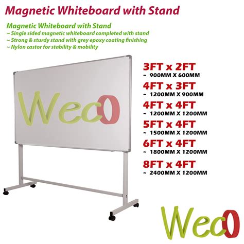 Magnetic Whiteboard With Stand Full Range Papan Putih Beroda🔥🔥 Shopee Malaysia