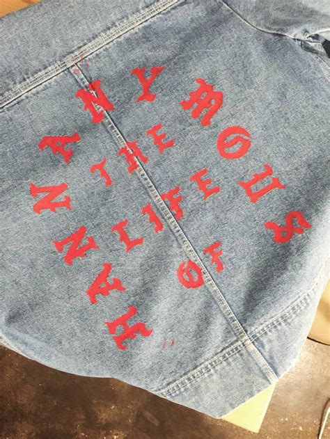 Custom Denim Jacket Inspired By Tlop Merch Kanye To The