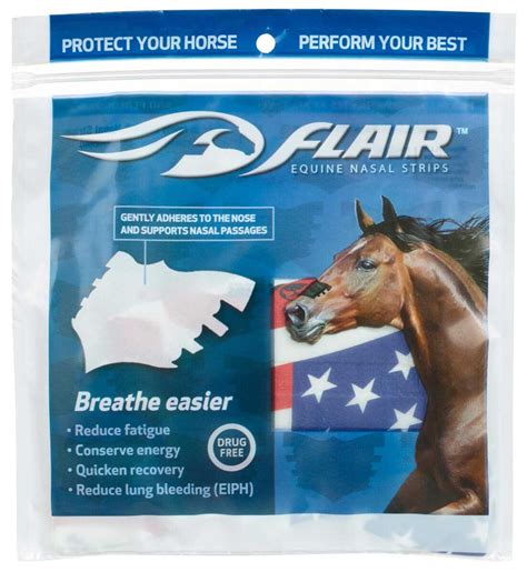 Flair Equine Nasal Strips Flair Llc Performance Supplements Equine