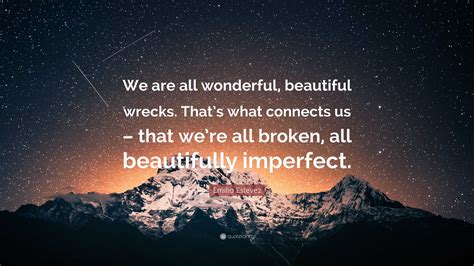 Emilio Estevez Quote We Are All Wonderful Beautiful Wrecks Thats