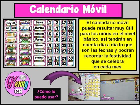 Excelente Calendario Móvil Material Educativo