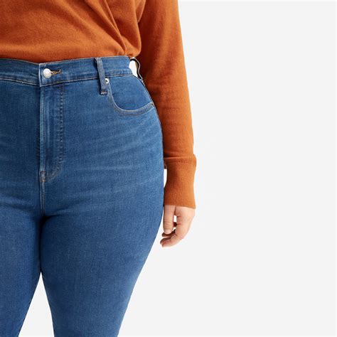 The Authentic Stretch High Rise Skinny Mid Blue Everlane