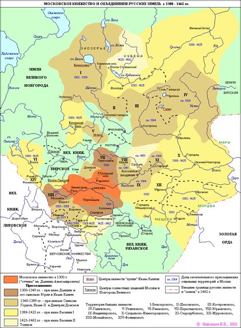 Muscovy And The Unification Of The Russian Lands In The 1300 1462