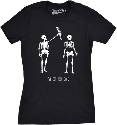 Womens Got Your Back Funny Skeleton Best Friend Halloween T Shirt Ebay