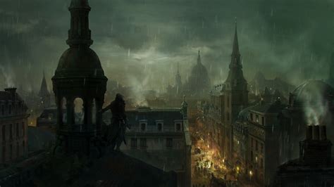 Assassins Creed Syndicate Assassins Creed Video Games Artwork Concept Art City Rain