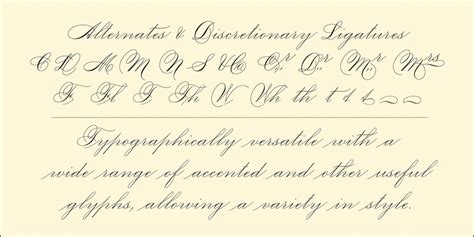 An Old Fashioned Script With Cursive Writing