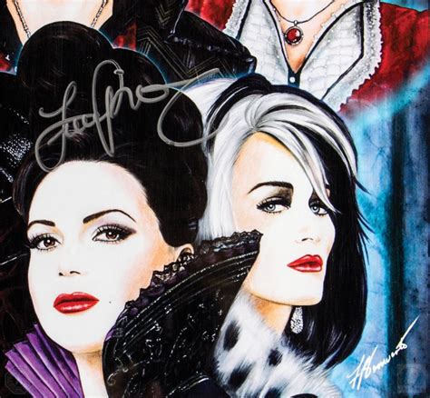 Once Upon A Time Villains Poster Signed By Rebecca Mader And Lana Parrilla