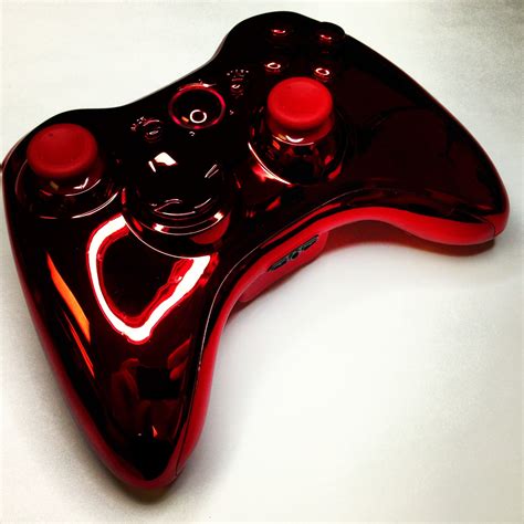 A Custom Modded Red Chrome Xbox 360 Rapid Fire Controller From Xbox