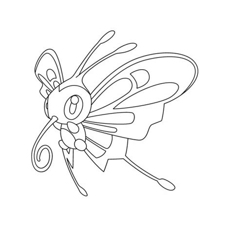 Coloring Page Pok Mon Beautifly Pok Mon Beginning With B Free