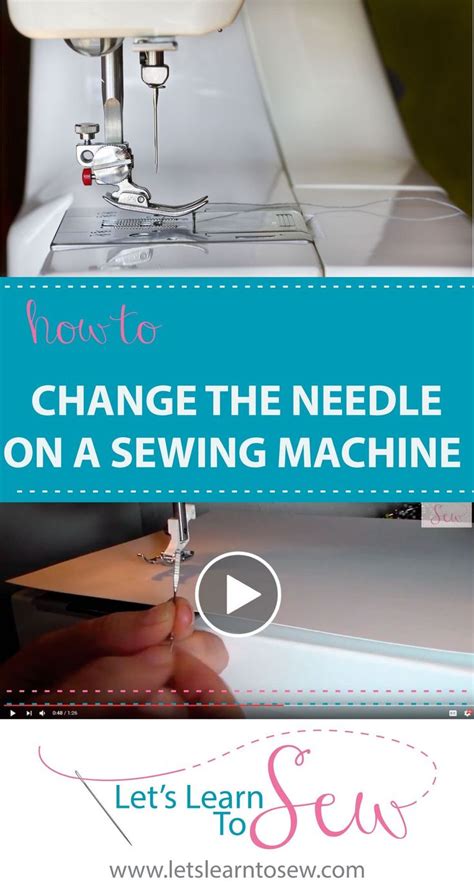 A Video Demonstrating How To Change The Needle On A Sewing Machine With