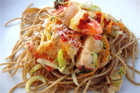 Lobster Pasta With Champagne Dill Cream Sauce Tasty
