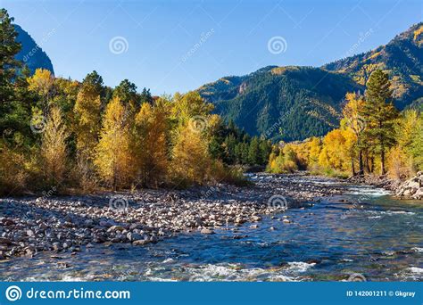 Beautiful And Colorful Colorado Rocky Mountain Autumn