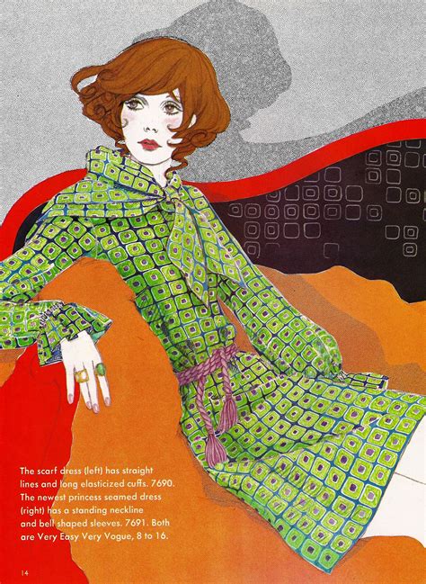 These Illustrations Come From A 1970 Vogue Pattern Book Fashion Art