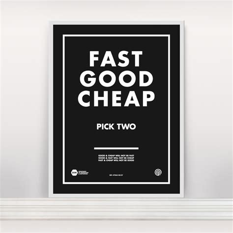 Fast Good Cheap Pick Two Screen Print Edition 3 Anthonyoram