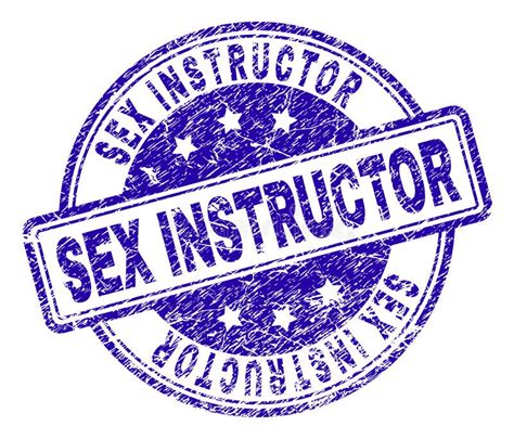 Grunge Textured Sex Instructor Stamp Seal Stock Vector Illustration