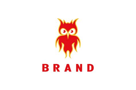Fire Owl Icon And Symbol Stock Illustration Download Image Now