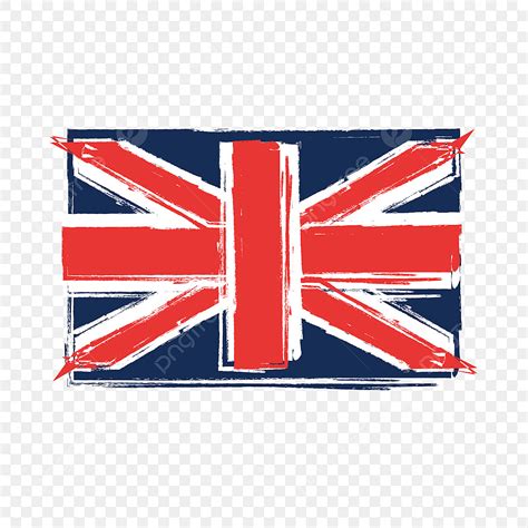 British Flag Vector Png Images British Flag Creative Hand Painted