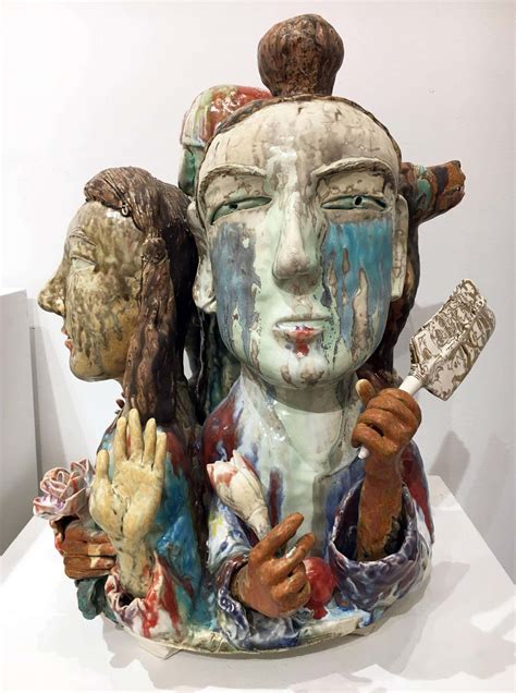 Sunkoo Yuh Another Connection Abstract Figurative Ceramic
