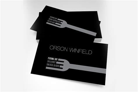 We offer a complete package. Top 25 Examples of Professional Chef Business Cards